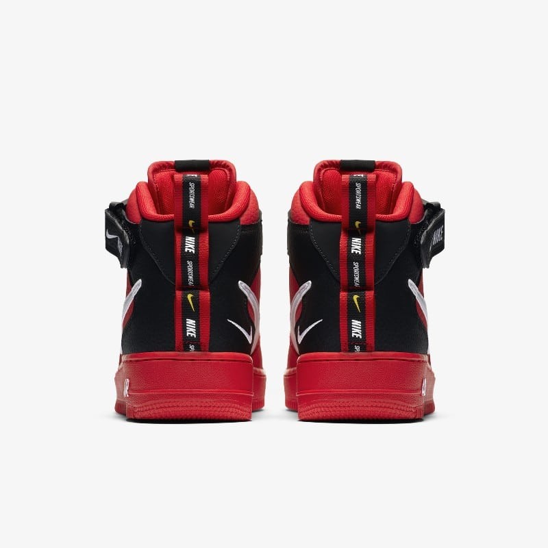 Nike air force hot sale 1 mid utility red